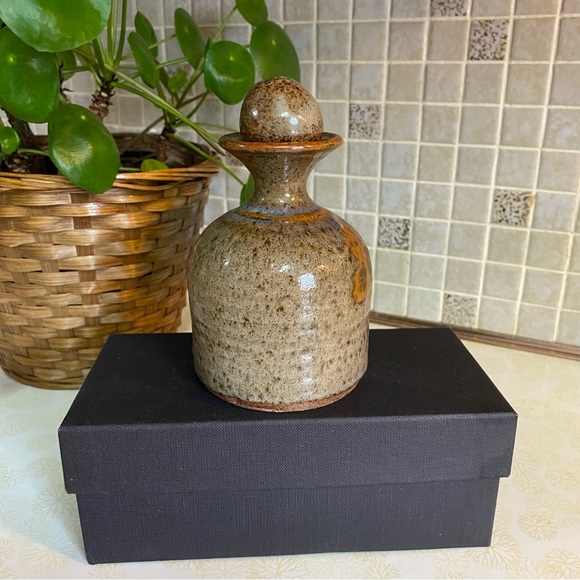 Vintage Kurenda Pottery oil lamp signed studio pottery - Picture 2 of 7